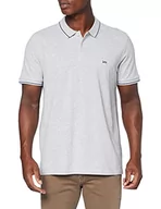 Koszulki męskie - Lee Koszulka męska Pique Polo Sharp Grey Mele, Ecru (Sharp Grey Mele 03), S - miniaturka - grafika 1