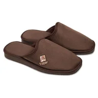 Kapcie męskie - Pantofle męskie Meteor (Natural Style) NS-023 brązowe 41 - miniaturka - grafika 1