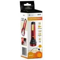 Latarki - Latarka akumulatorowa aluminiowa 3 W COB + LED LB0187 libox - miniaturka - grafika 1
