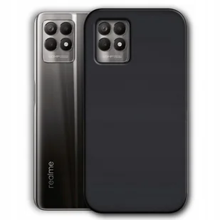 Etui Do Realme 8I Gumowe Obudowa Czarne Matowe Silikon Pokrowiec Slim Cover - Etui i futerały do telefonów Etui Do Realme 8I Gumowe Obudowa Czarne Matowe Silikon Pokrowiec Slim Cover - Etui i futerały do telefonów - miniaturka - grafika 1