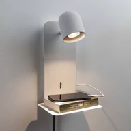 Lampy ścienne - Paulmann Malena spot ścienny USB z półką, biały - miniaturka - grafika 1