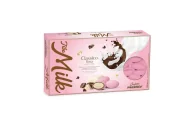 Bombonierki i czekoladki - 1kg Maxtris Two Milk Classico Rosa - różowe klasyczne draże - miniaturka - grafika 1