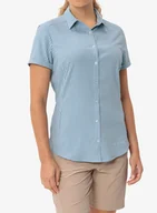 Odzież trekkingowa damska - Koszula turystyczna damska Vaude Seiland Shirt III - shore blue - miniaturka - grafika 1
