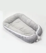 Kokony niemowlęce - Kokon niemowlęcy dwustronny szary w gwiazdki - miniaturka - grafika 1