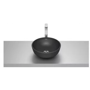 ROCA A327C12080 OPTICA Umywalka nablatowa ROUND ER 35 cm CZARNY MAT - Umywalki - miniaturka - grafika 1