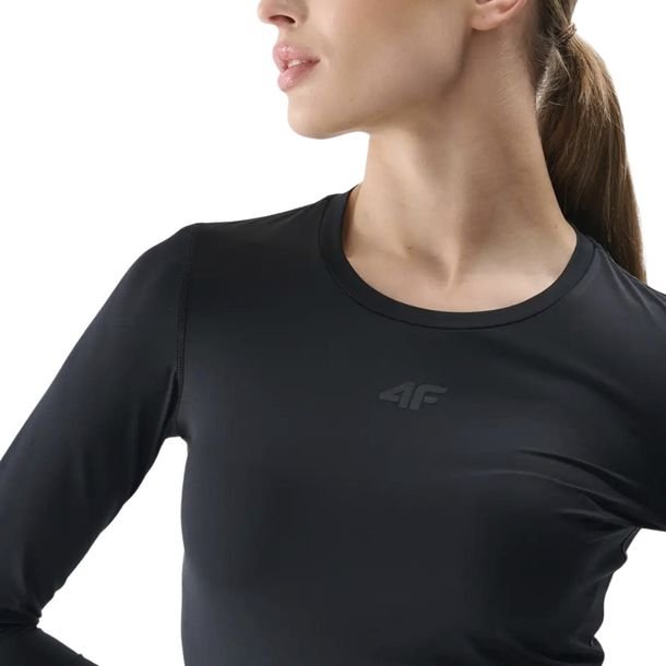 Koszulka Damska 4f Longsleeve Fnk F324 Głęboka Czerń 4frss25tflof32 R M