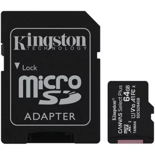 Kingston Canvas Select Plus 64GB (SDCS2/64GB) - Karty pamięci - miniaturka - grafika 1