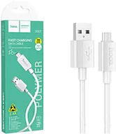 Kable USB - Kabel USB Hoco HOCO kabel USB A do Micro USB 2,4A X107 1 m biały - miniaturka - grafika 1
