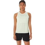 Koszulki i topy damskie - Damska koszulka bez rękawów ASICS CORE TANK W 2012C334-300 – Zielony - miniaturka - grafika 1