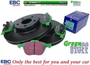 Przednie klocki GreenStuff + tarcze hamulcowe 300mm EBC seria Premium Ford Kuga FWD 2013-2019 - Tarcze hamulcowe - miniaturka - grafika 1