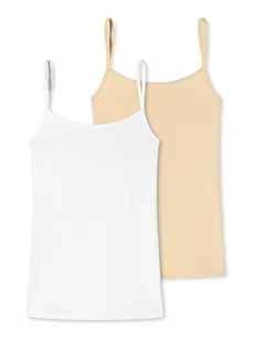 Schiesser Damska Bielizna Spaghettitop 2-Pak, Mieszana, 3Xl, Różne, 3Xl - Koszulki i topy damskie - miniaturka - grafika 1