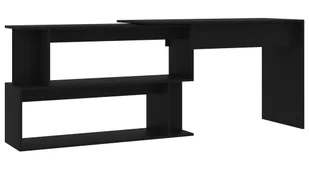 Elior Czarne biurko z obrotową konstrukcją K3-W37 - Biurka Elior Czarne biurko z obrotową konstrukcją K3-W37 - Biurka - miniaturka - grafika 1