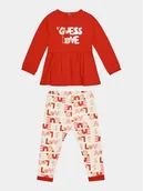 Legginsy - Guess Komplet bluzka i legginsy A3BG03 J1311 Czerwony Regular Fit - miniaturka - grafika 1
