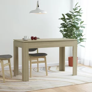 vidaXL Stół jadalniany, kolor dąb sonoma, 120x60x76 cm, płyta wiórowa - Stoły - miniaturka - grafika 1