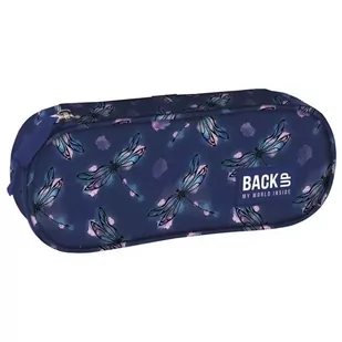 Piórnik owalne BACKUP 5 model A24 taniec ważek - DERFORM - Piórniki - miniaturka - grafika 1