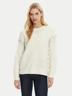 Swetry damskie - Guess Sweter W5RR13 Z3KY0 Écru Regular Fit - miniaturka - grafika 1