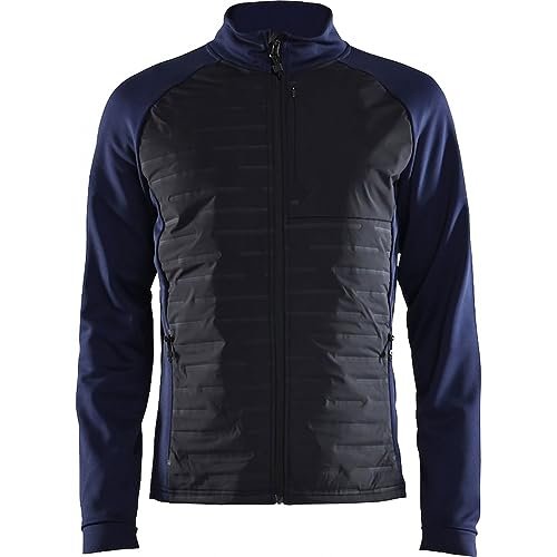 Craft ADV Unify Hybrid Jacket męska kurtka przejściowa, rozm. S, granatowa/czarna, lekka kurtka z funkcjonalnego materiału, z 2 kieszeniami i 1 kieszenią na piersi, lekka kurtka męska