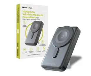 Mobile Origin Wireless Magnetic PowerBank 10000mAh USB-C and Lightning Cab - Powerbanki - miniaturka - grafika 1
