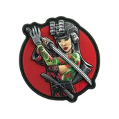 Odzież taktyczna i umundurowanie - M-Tac - Naszywka Tactical Girl №3 Yakuza - PVC - Zielony wodograj - Pełny kolor - 51116401 - miniaturka - grafika 1