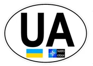 Akcesoria motoryzacyjne - 5x NAKLEJKA WLEP NA AUTO SAMOCHÓD SAMOPRZYLEPNA NAKLEJKI WLEPKA FLAGA NATO 12,5x8,5cm 1/02492 - miniaturka - grafika 1