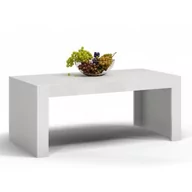Ławy i stoliki kawowe - Topeshop Stolik DEKO D1, biały-biały połysk, 60x90x42 cm - miniaturka - grafika 1