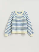 Swetry damskie - Reserved - Sweter w paski - wielobarwny - miniaturka - grafika 1