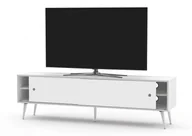 Szafki RTV - Drewniana Szafka Rtv Sonorous Retro Rtra-180-Wht-Wht Szerokość 180 Cm - miniaturka - grafika 1