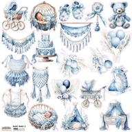 Scrapbooking - NAKLEJKI PAPIEROWE 24x24 ScrapLove Baby Boho 2 - miniaturka - grafika 1