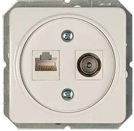 Gniazdka elektryczne - COMPUTER AND TV SOCKET TVL/KLRJ45-15E2- - miniaturka - grafika 1
