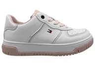 Buty dla dziewczynek - Buty dziecięce sportowe białe różowe Tommy Hilfiger rozmiar 31 - miniaturka - grafika 1