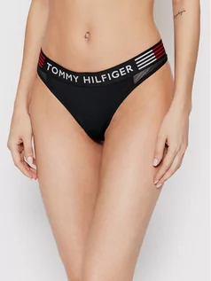 Majtki damskie - Tommy Hilfiger Stringi UW0UW03542 Granatowy - grafika 1