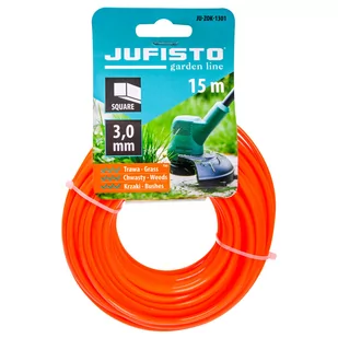 Żyłka Tnąca Do Kos I Podkaszarek 3 Mm 15 Mb Jufisto Ju-Zok-1301 Kwadrat - Akcesoria do kos i kosiarek - miniaturka - grafika 1