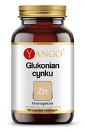 Witaminy i minerały - Suplement diety, Yango - Glukonian Cynku — 90 kapsułek - miniaturka - grafika 1