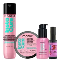 Szampony do włosów - Matrix Zestaw Instacure Odbudowujący szampon do włosów, balsam, olejek - miniaturka - grafika 1