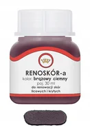Kosmetyki samochodowe - Renoskór Farba Lakier Do Skóry Ciemny Brąz - miniaturka - grafika 1