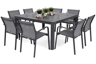 Meble ogrodowe aluminiowe Katania Square Grey / Window Grey 8+1 - Meble ogrodowe - miniaturka - grafika 1