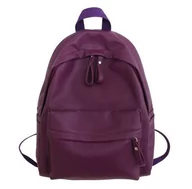 Torebki damskie - Plecak Damski Młodzieżowy Skórzany Do Pracy Szkoły Bordowy - miniaturka - grafika 1