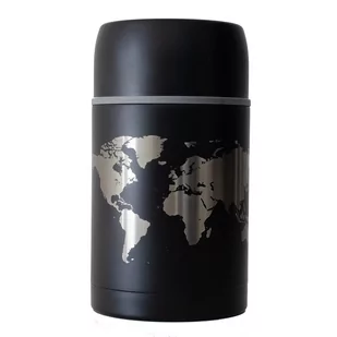 TravelSet, Termos na lunch World - czarny 800ml - Termosy - miniaturka - grafika 1
