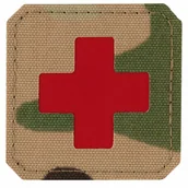 Odzież taktyczna i umundurowanie - Naszywka medyczna M-Tac Medic Cross Laser Cut - Multicam/Red (51122833) - miniaturka - grafika 1