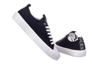 GUESS  BUTY DAMSKIE TRAMPKI EDERLA BLACK FL5ERLFAB12 - Rozmiar: 36 - Trampki damskie - miniaturka - grafika 1