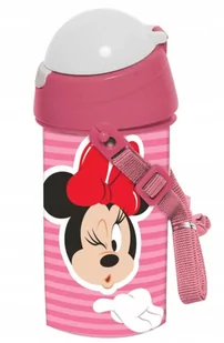bidon kubek ze słomką MYSZKA MINNIE pasek - Kubki dla dzieci - miniaturka - grafika 1