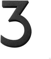 Numery na dom - Numer domu Modern mała cyfra 3 Aluminium - miniaturka - grafika 1