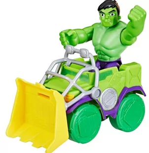 Spider-Man, Spidey i Super-Kumple Pojazd Podstawowy - Hulk i Spychacz, F74575 - Figurki dla dzieci - miniaturka - grafika 1