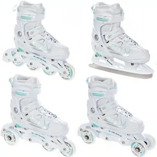 Rolki Łyżwy 4w1 Raven Spirit White/Mint 40-43 - Rolki - miniaturka - grafika 1