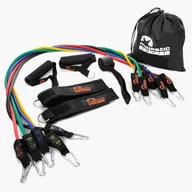 Gumy, taśmy, ekspandery - Zestaw gum oporowych do ćwiczeń ekspander Majestic Sport - 5 szt. - miniaturka - grafika 1