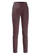 Spodnie sportowe damskie - Jack Wolfskin Spodnie funkcyjne - Slim fit - w kolorze bordowym - miniaturka - grafika 1