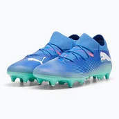 Piłka nożna - Buty piłkarskie PUMA Future 7 Match MxSG blue mazing/puma white/electric peppermint WYSYŁKA W 24H 30 DNI NA ZWROT - miniaturka - grafika 1