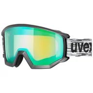 Gogle narciarskie - Uvex Athletic FM Black Mat/Mirror Green 19/20 - miniaturka - grafika 1