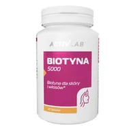 Witaminy i minerały dla sportowców - Biotyna ACTIVLAB 5000 (30 tabletek) - miniaturka - grafika 1