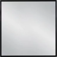 Lustra - Lustro łazienkowe w czarnej ramie aluminiowej 80x80cm - miniaturka - grafika 1
